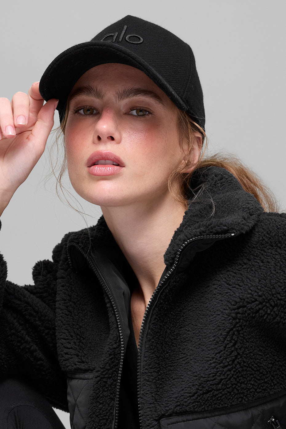 Wool Blend District Trucker Hat - Black - Image 4