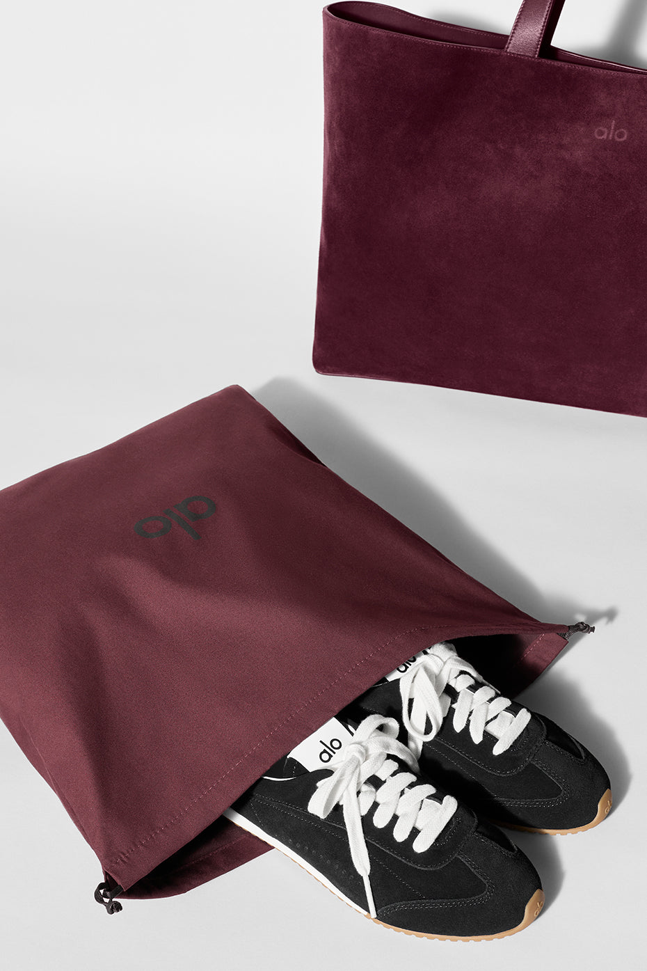 ALO Tranquility Tote - Bordeaux Suede - Image 8