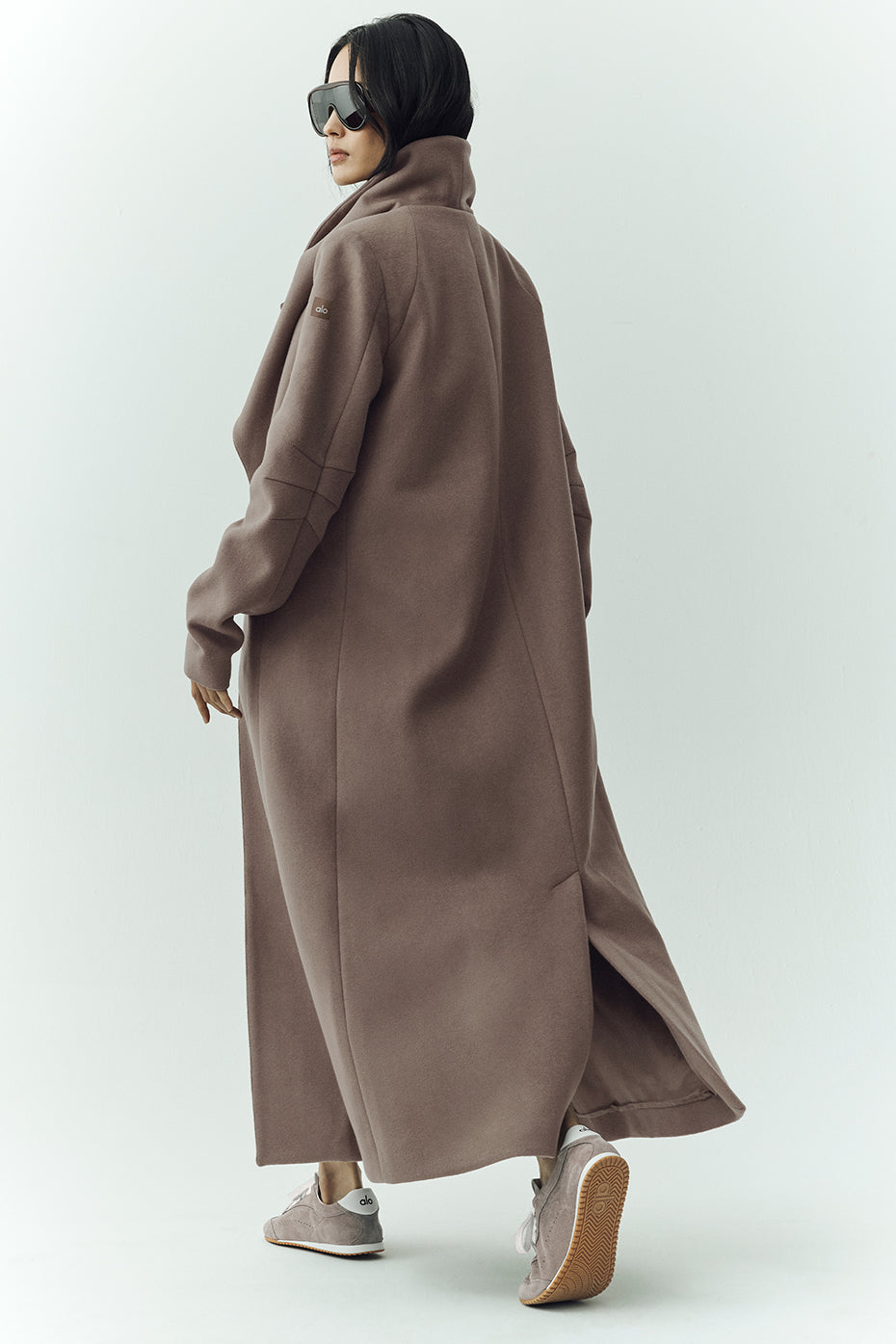 Wool Blend Nightfall Long Coat - Alpine Cocoa Heather - Image 3