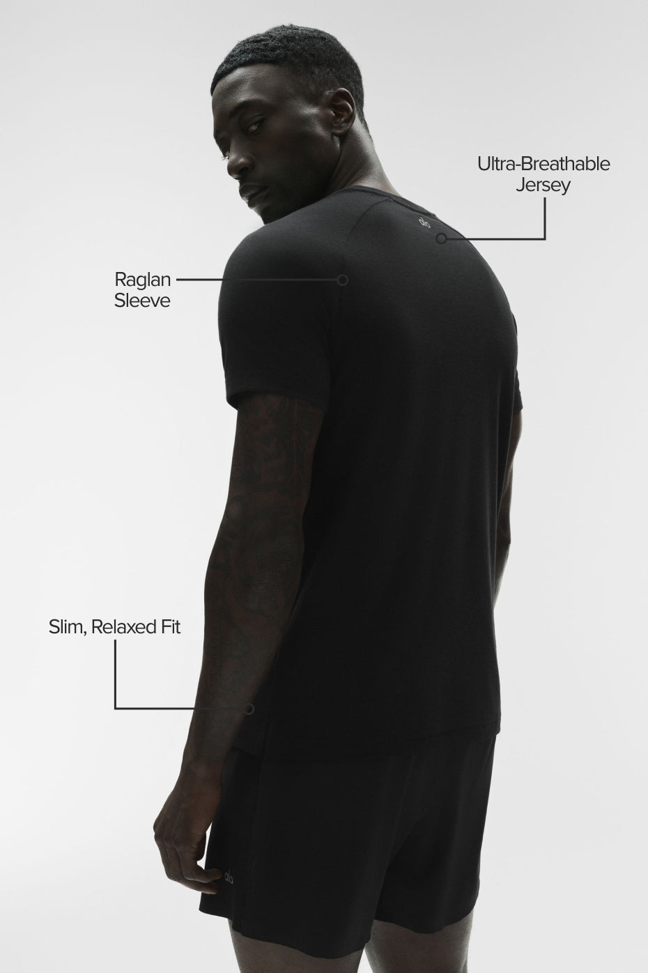 Triumph Raglan Tee - Black - Image 2
