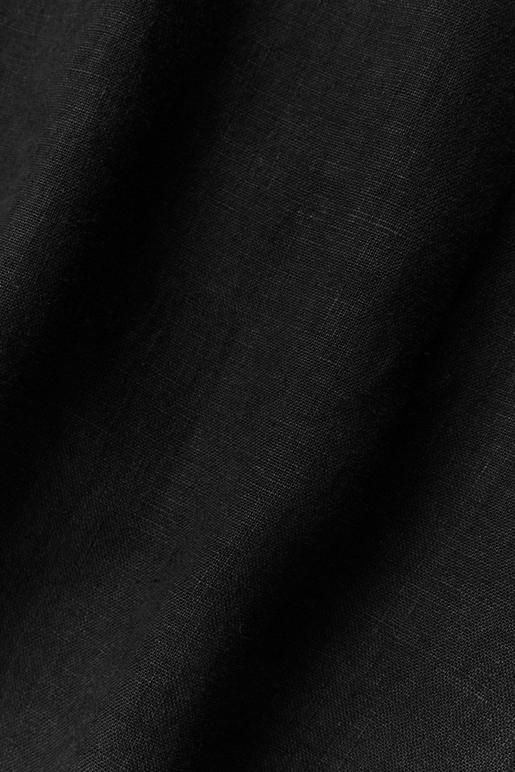 Linen Days Short Sleeve Button Up - Black - Image 6