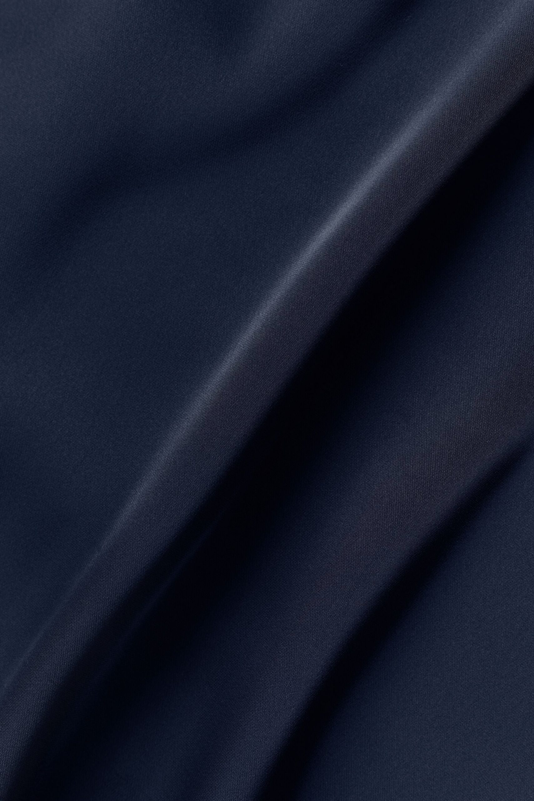 Satin Horizon Short Sleeve Button Up - Navy - Image 6