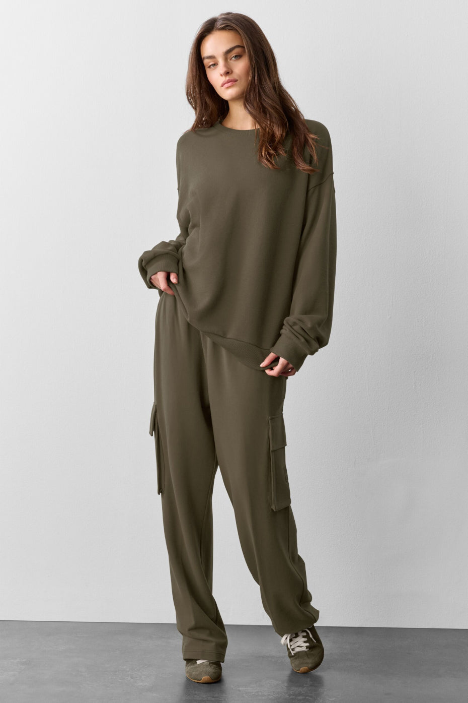 Chill Crew Neck Pullover - Olive Tree - Image 4