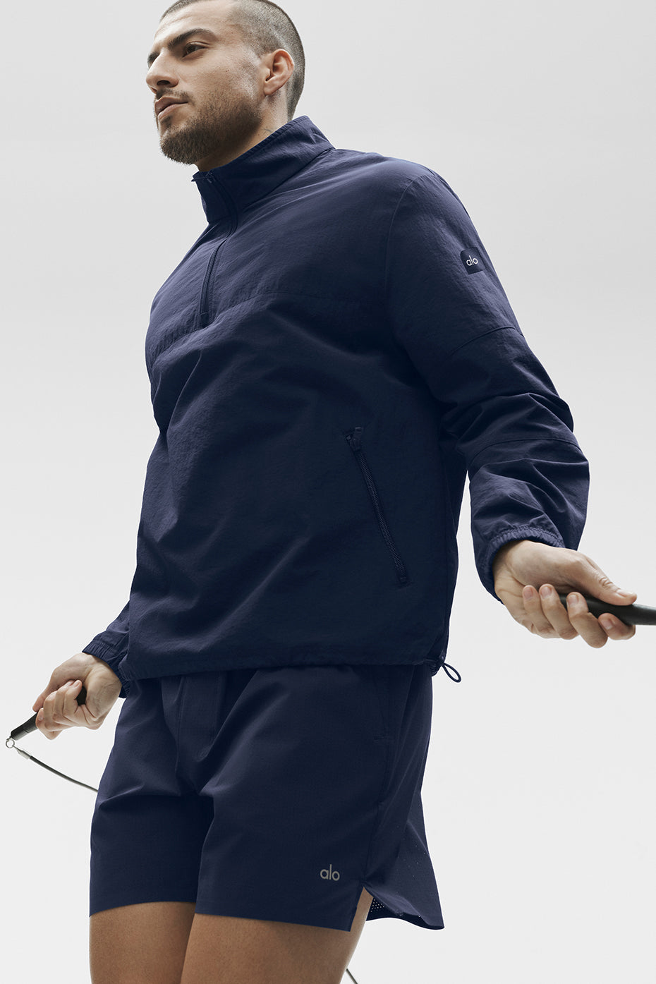 Light Weight Takeaway Track Pullover - Navy - Image 4