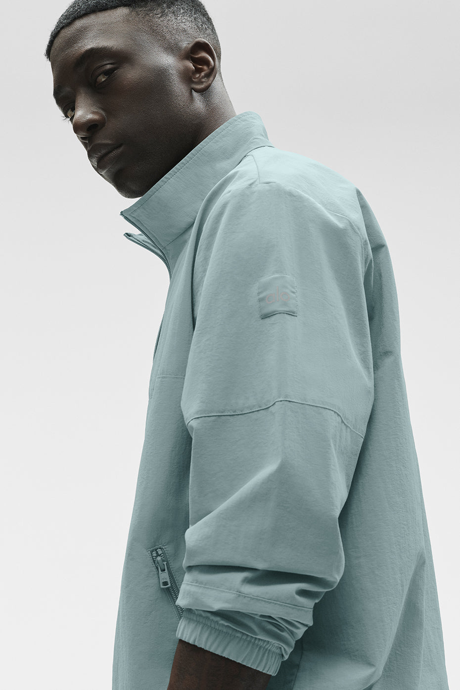 Light Weight Takeaway Track Pullover - Desert Sage - Image 4
