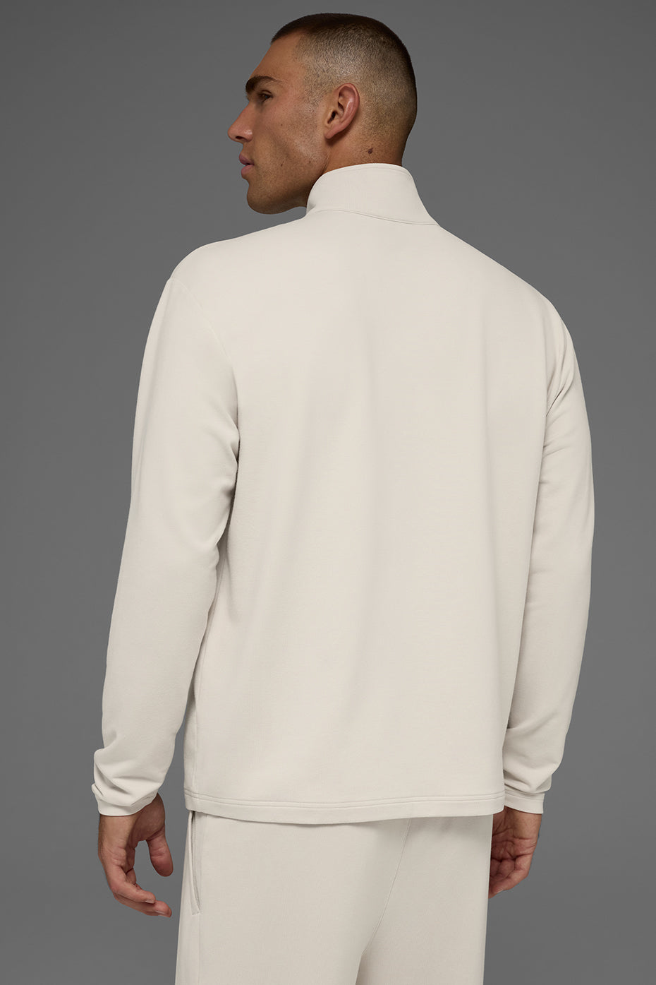 Double Take Long Sleeve 1/4 Zip - Bone - Image 4