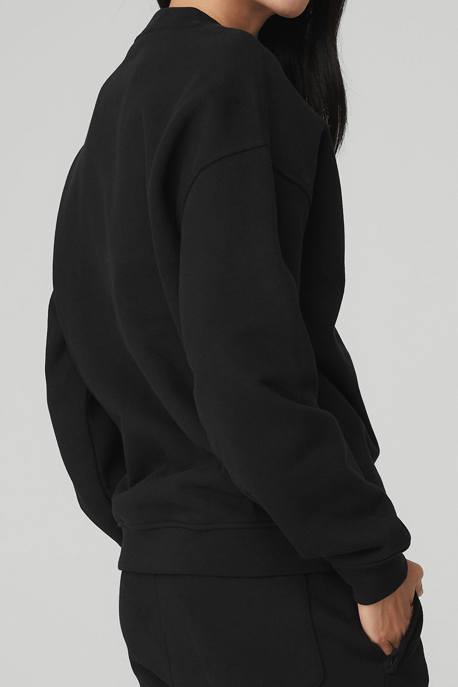 Renown Heavy Weight Crew Neck Pullover - Black - Image 5