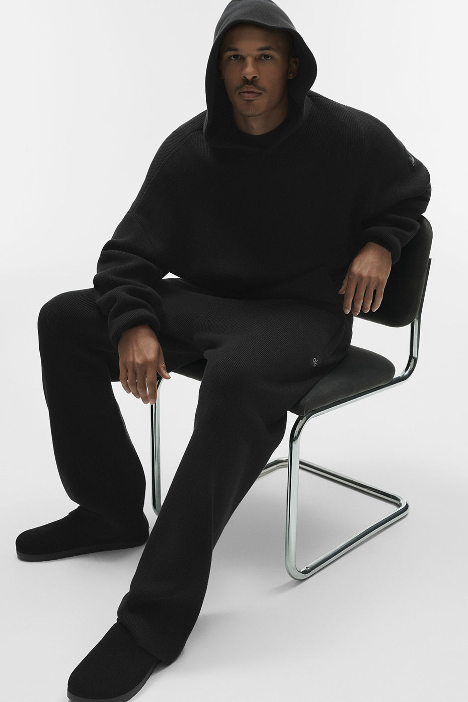 Scholar Hooded Sweater - Black - Image 4