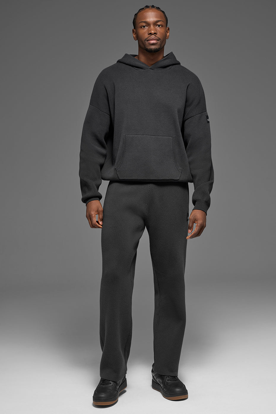 Scholar Hooded Sweater - Anthracite - Image 6