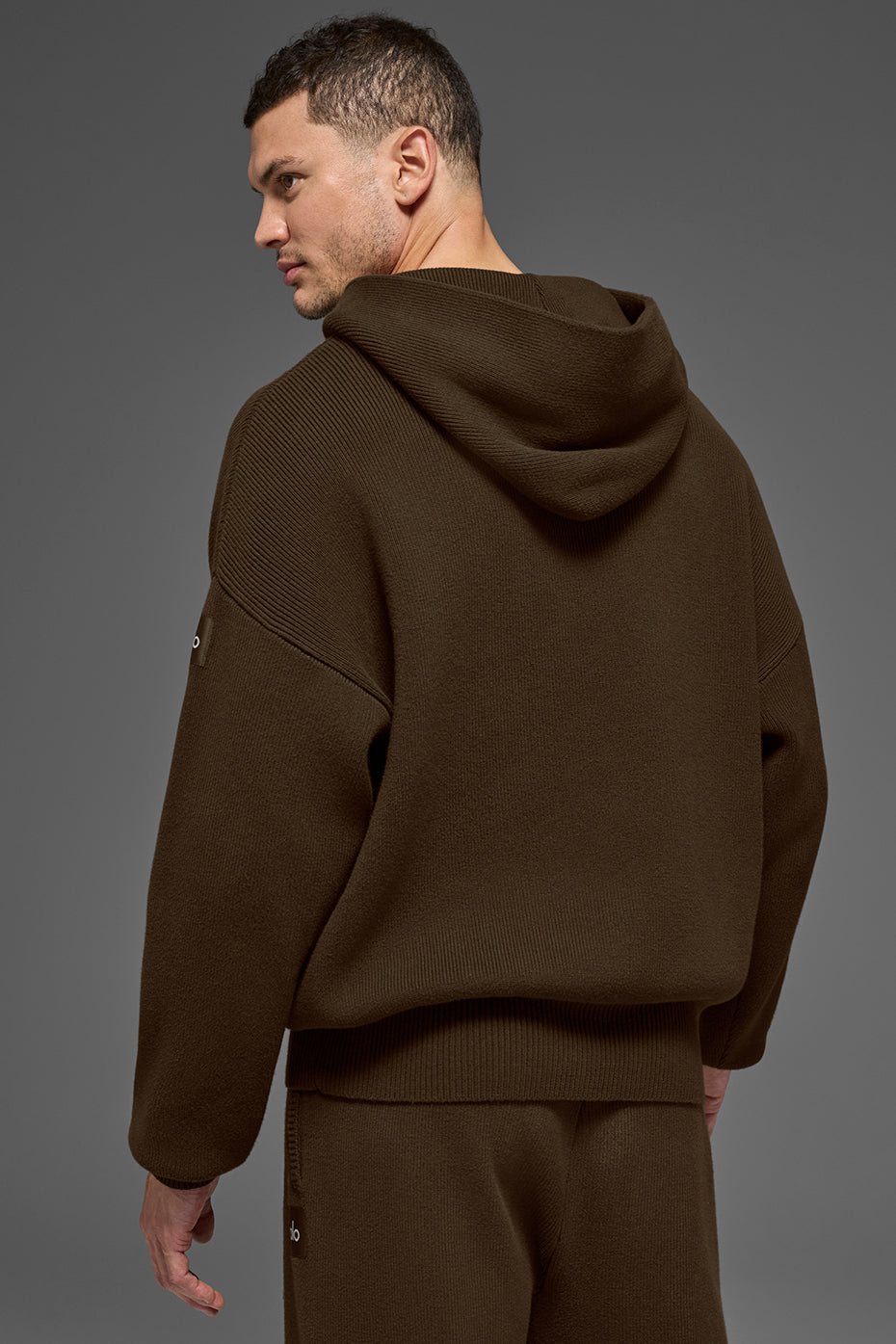 Scholar Hooded Sweater - Espresso - Image 3