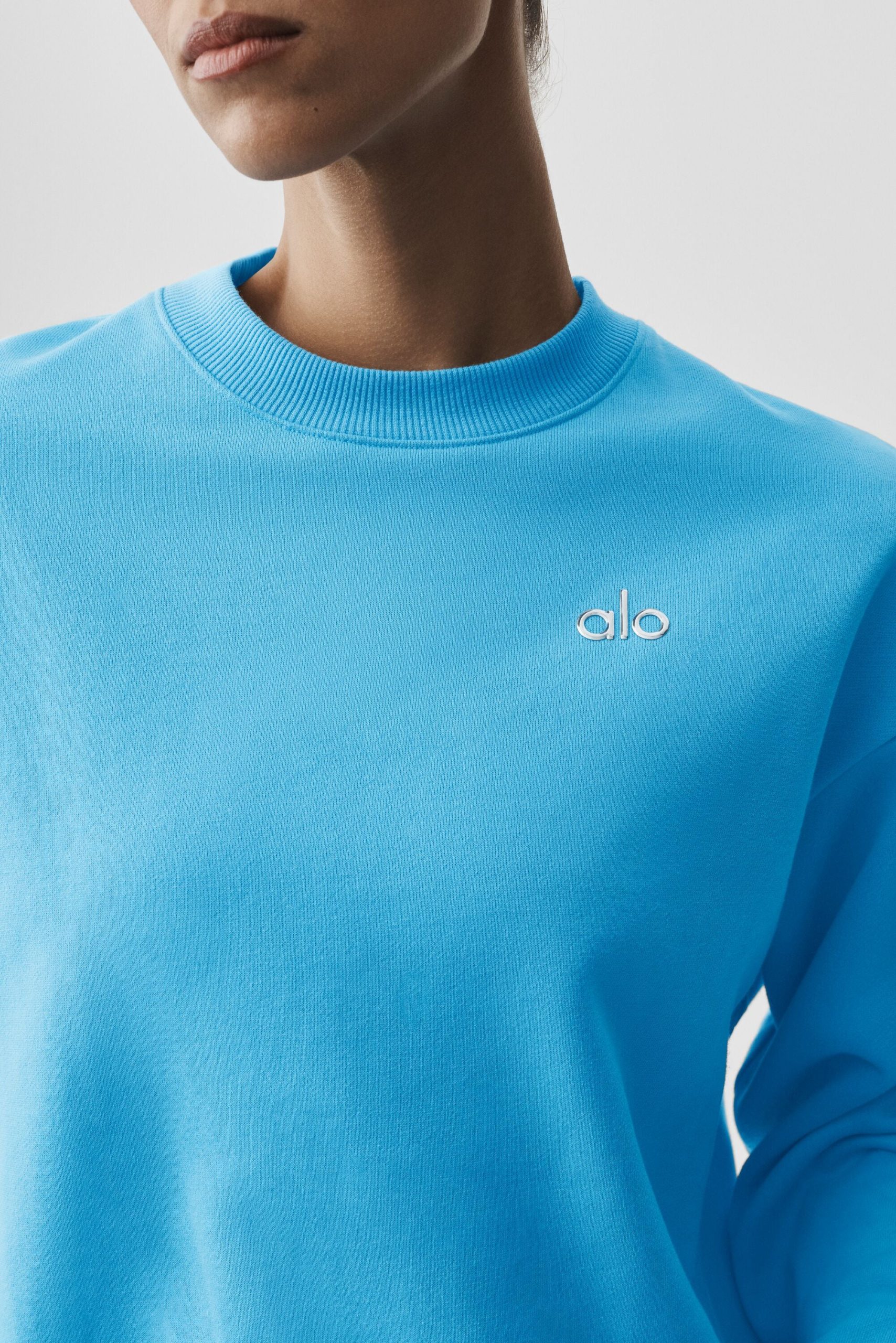 Accolade Crew Neck Pullover - Azure Blue - Image 4