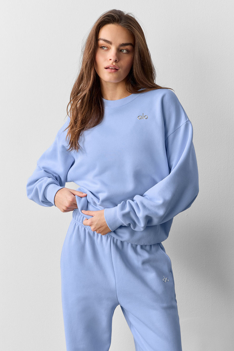 Accolade Crew Neck Pullover - Light Provence Blue - Image 3