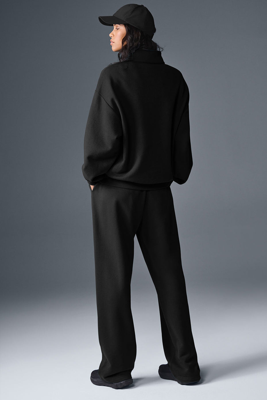 Accolade 1/4 Zip Pullover - Black - Image 4