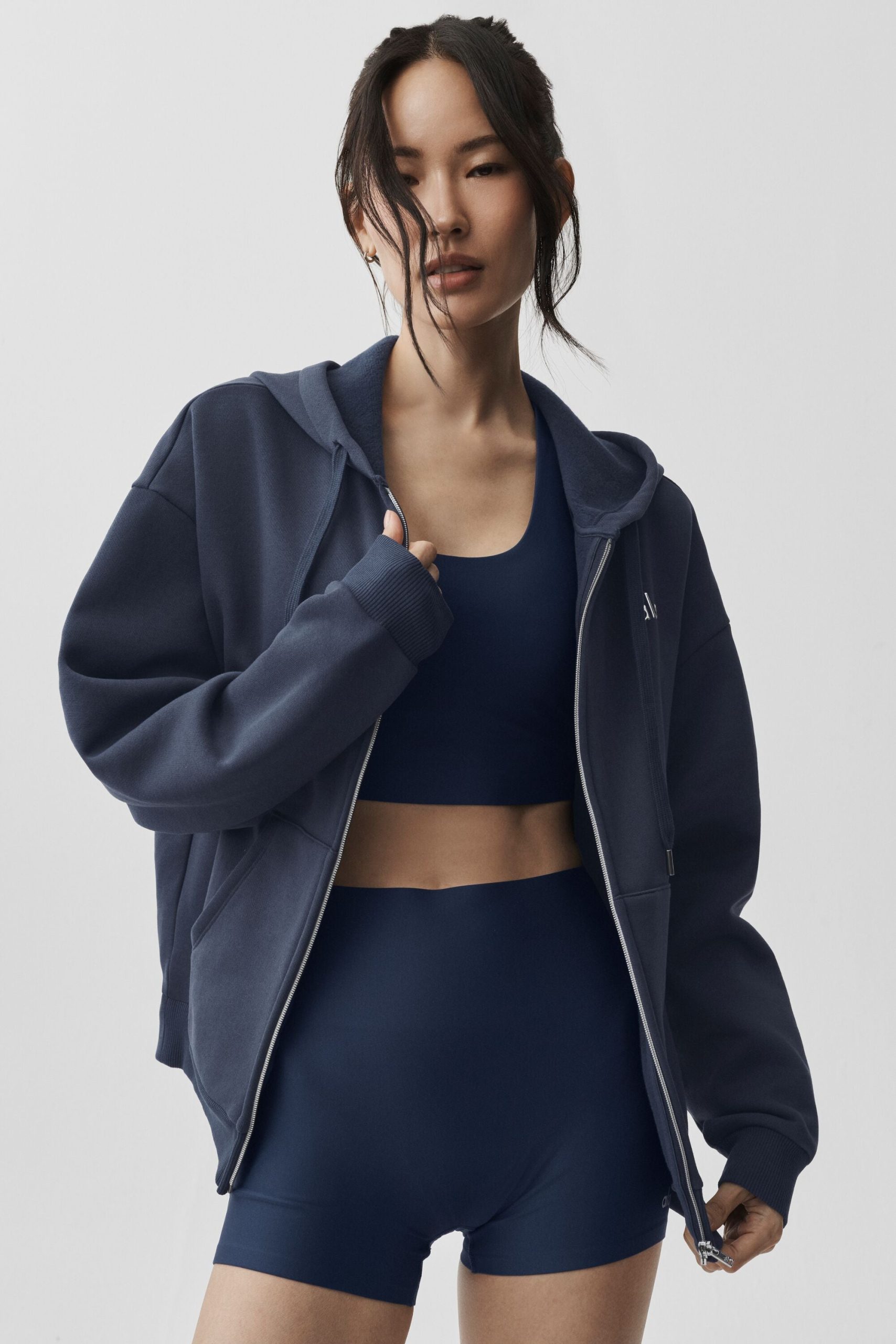 Accolade Full Zip Hoodie - Navy - Image 3
