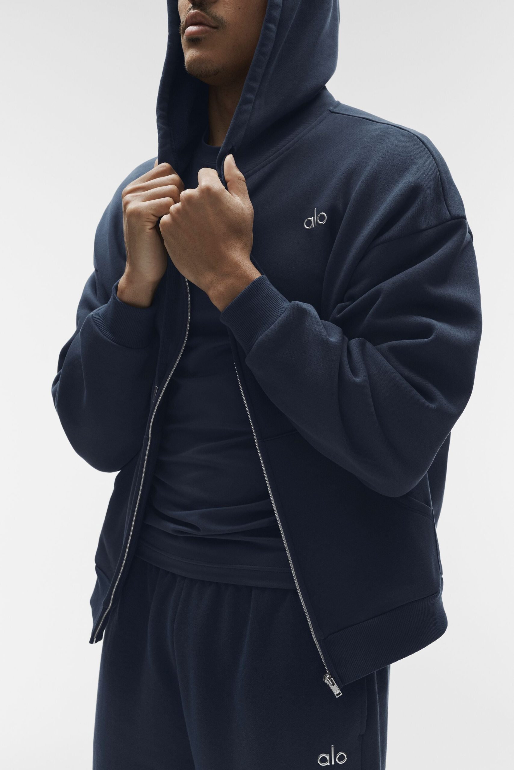 Accolade Full Zip Hoodie - Navy - Image 3