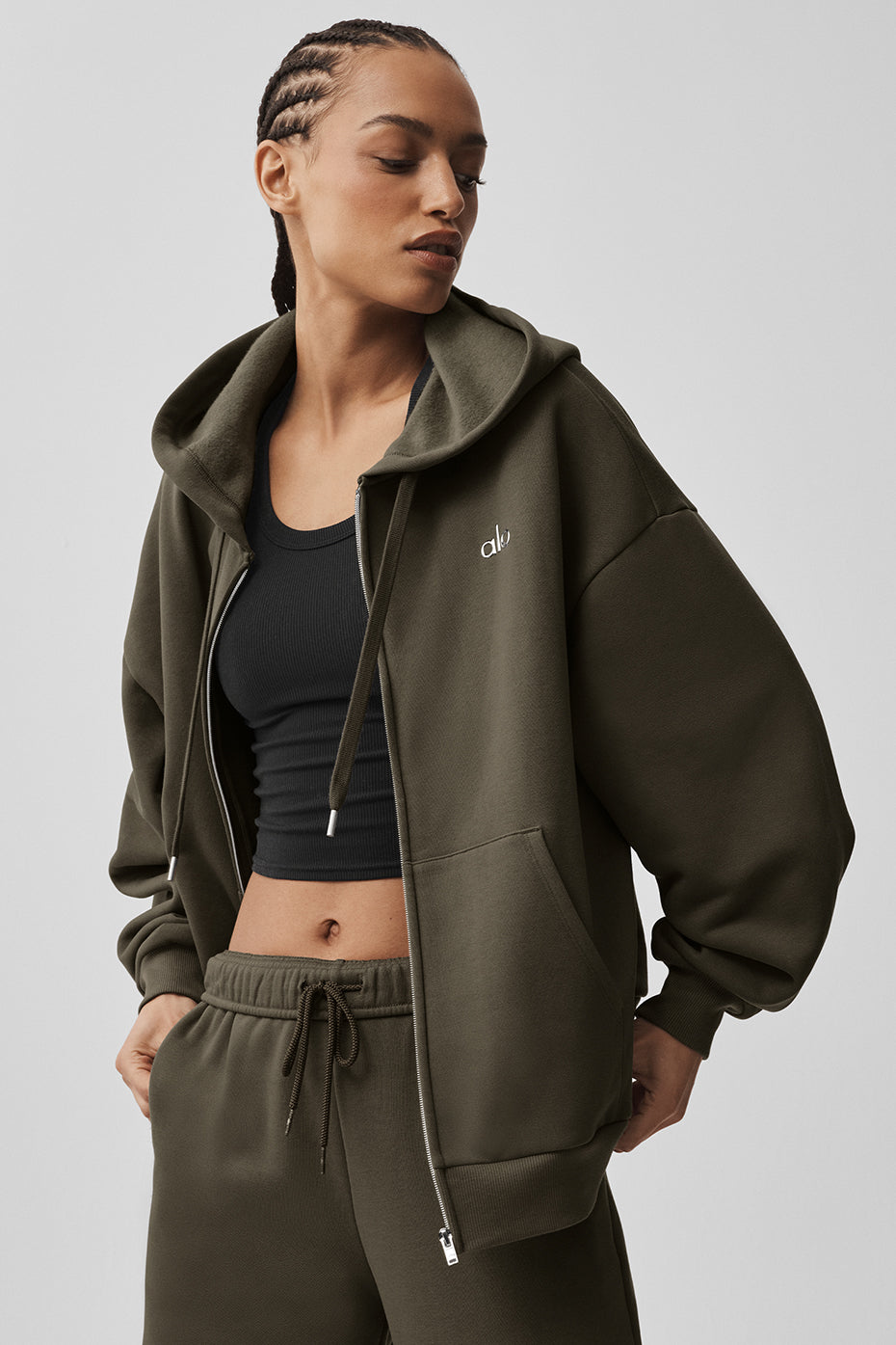 Accolade Full Zip Hoodie - Olive Tree - Image 3