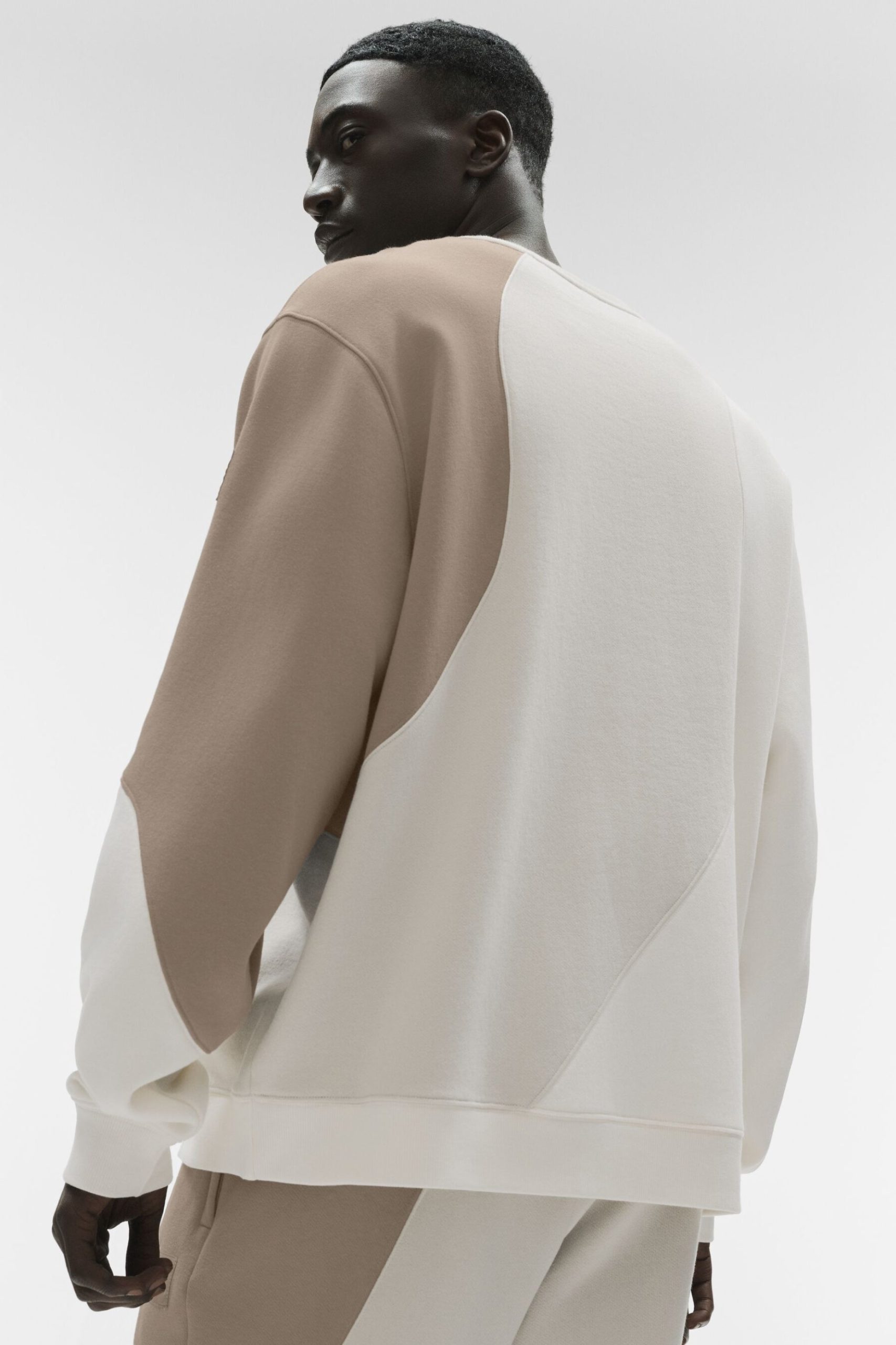 Make Waves Crew Neck Pullover - Ivory/Bone/Gravel - Image 2