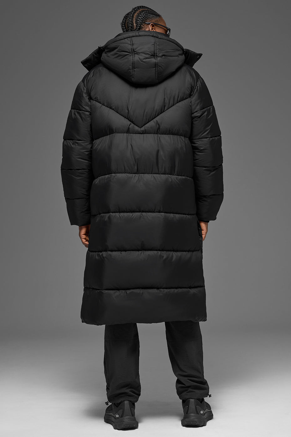 Gold Rush Puffer Trench - Black - Image 2