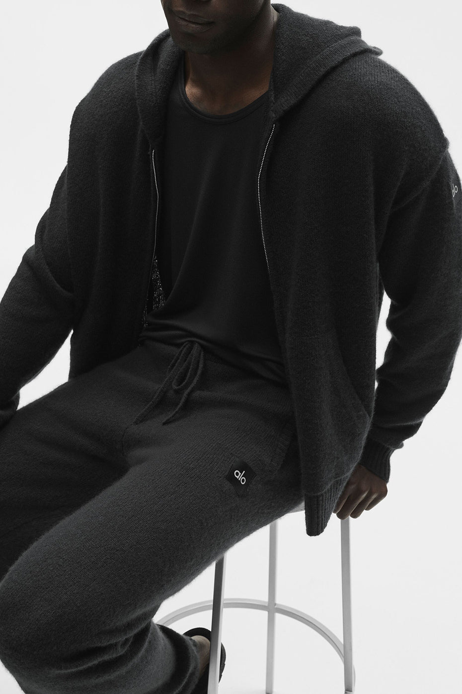 Wool Cashmere New Class Sweatpant - Black - Image 3