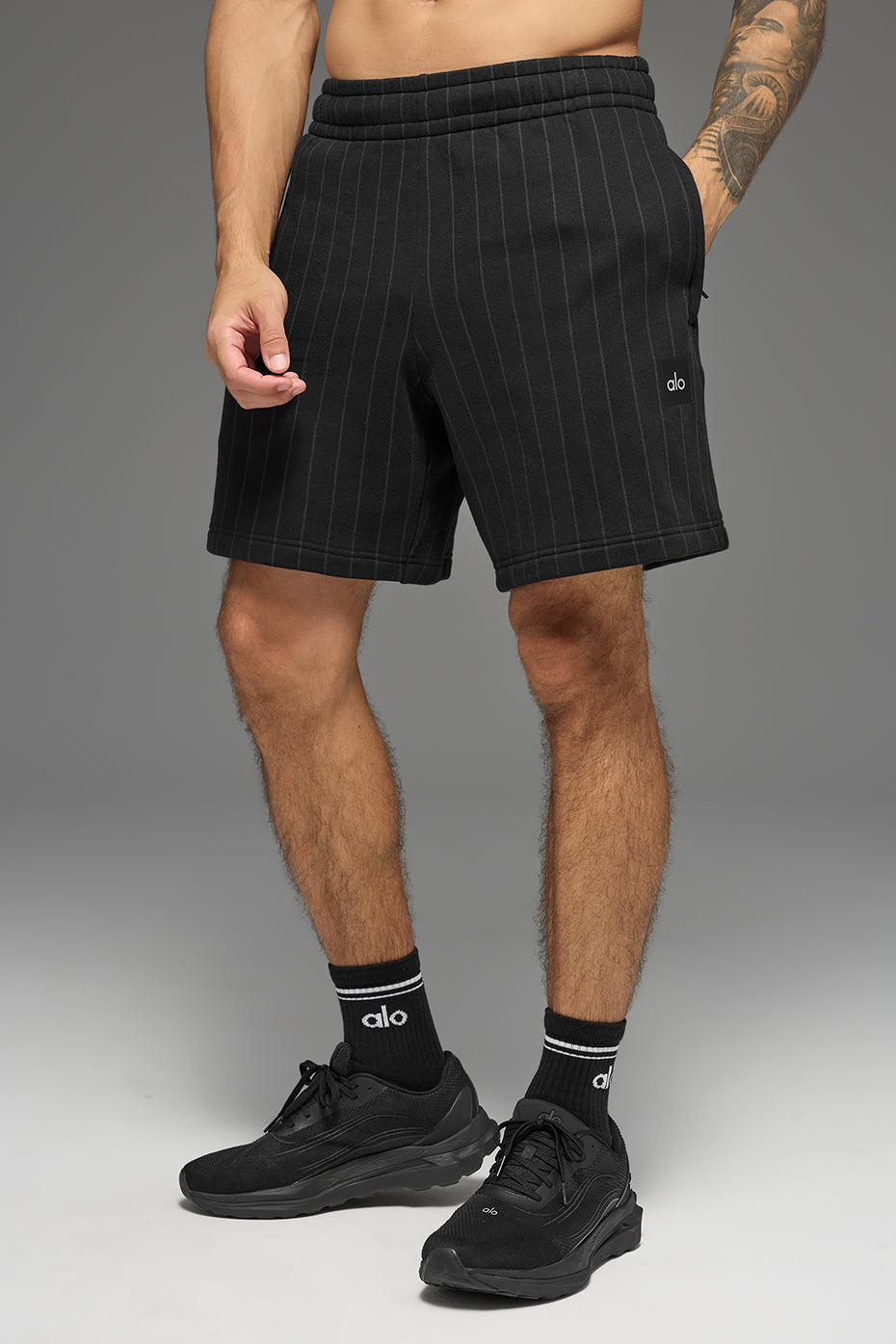 7 Pinstripe Short - Black Pinstripe - Image 3