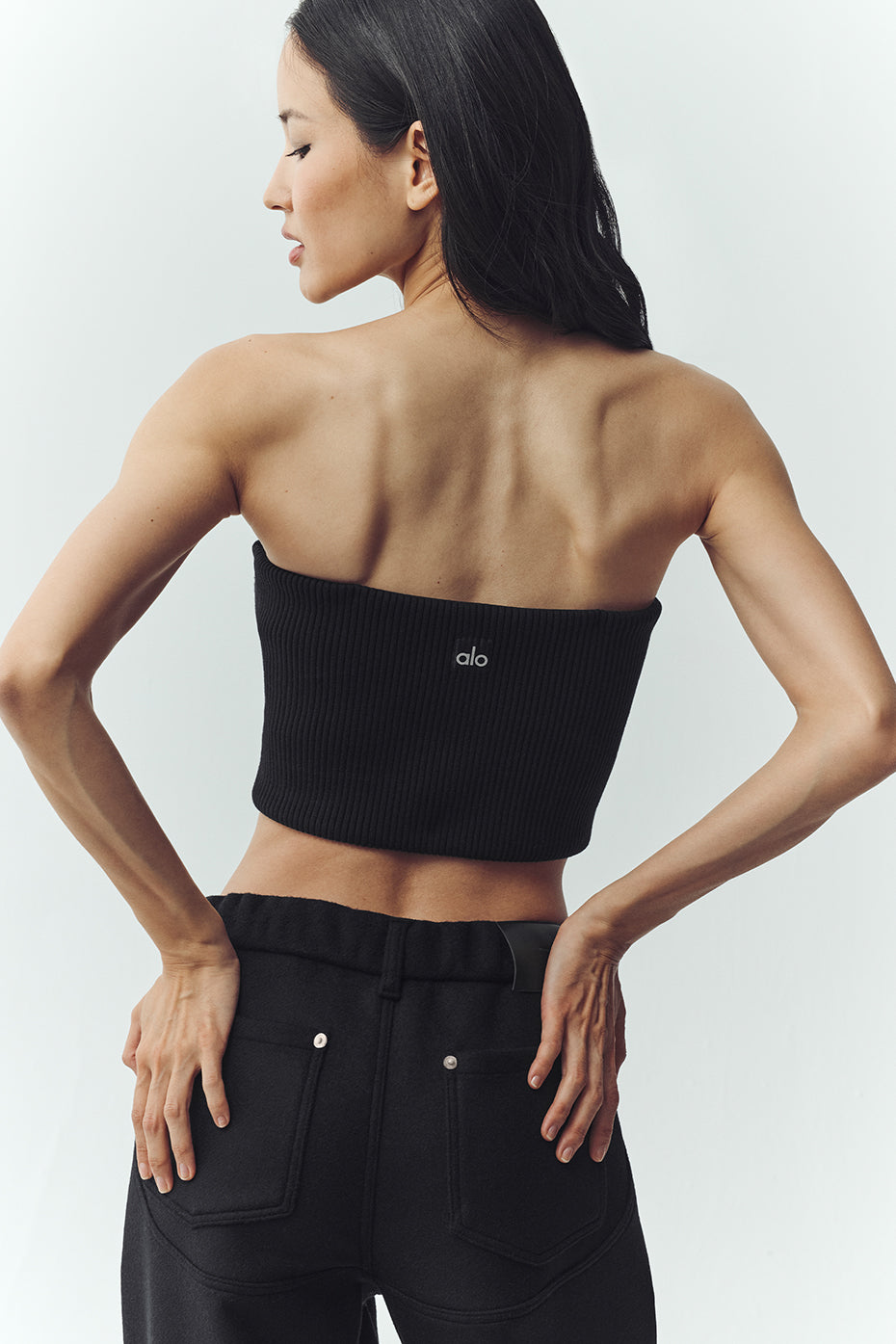 Wool Blend Nightcap Corset Top - Black - Image 2