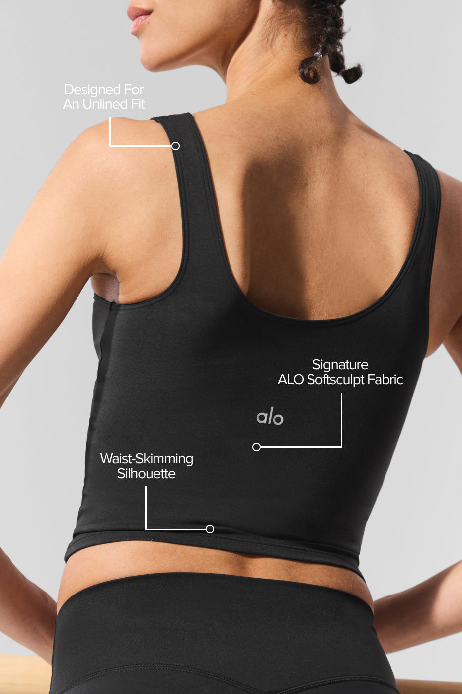 ALO Softsculpt Tank - Black - Image 2
