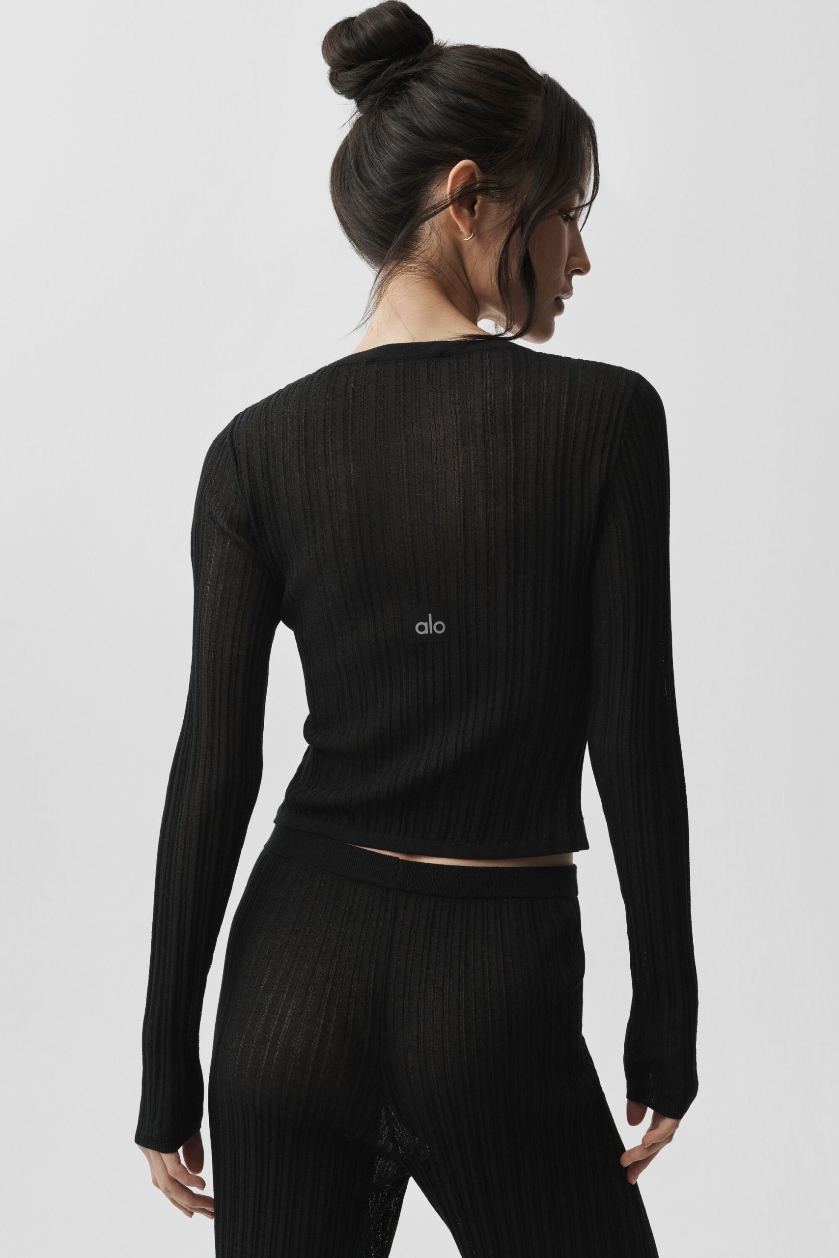 Sweater Sunlit Cardigan - Black - Image 2