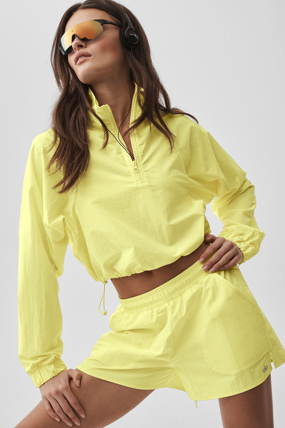 Cropped 1/4 Zip Alumni Pullover - Sunshine - Image 4