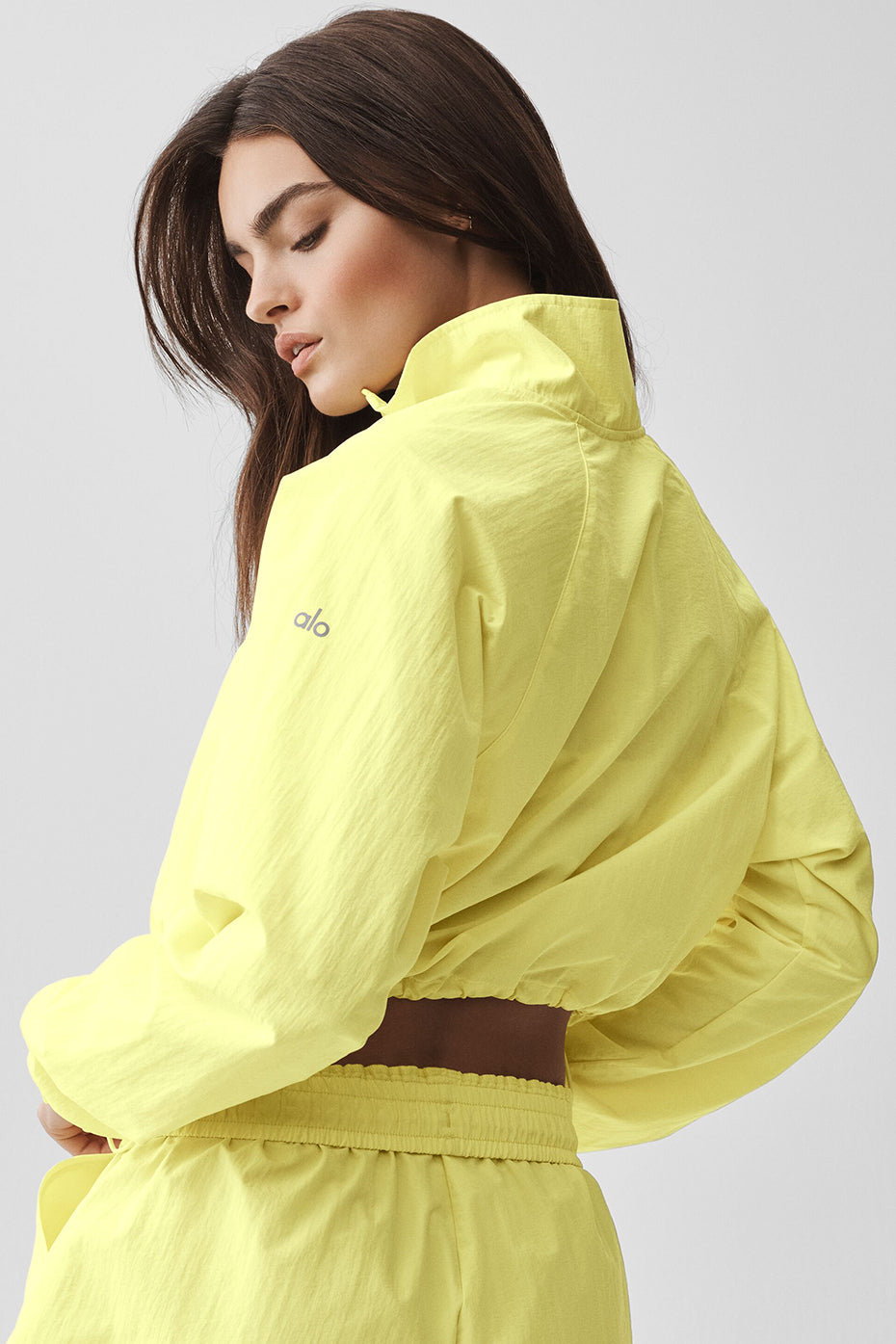 Cropped 1/4 Zip Alumni Pullover - Sunshine - Image 2