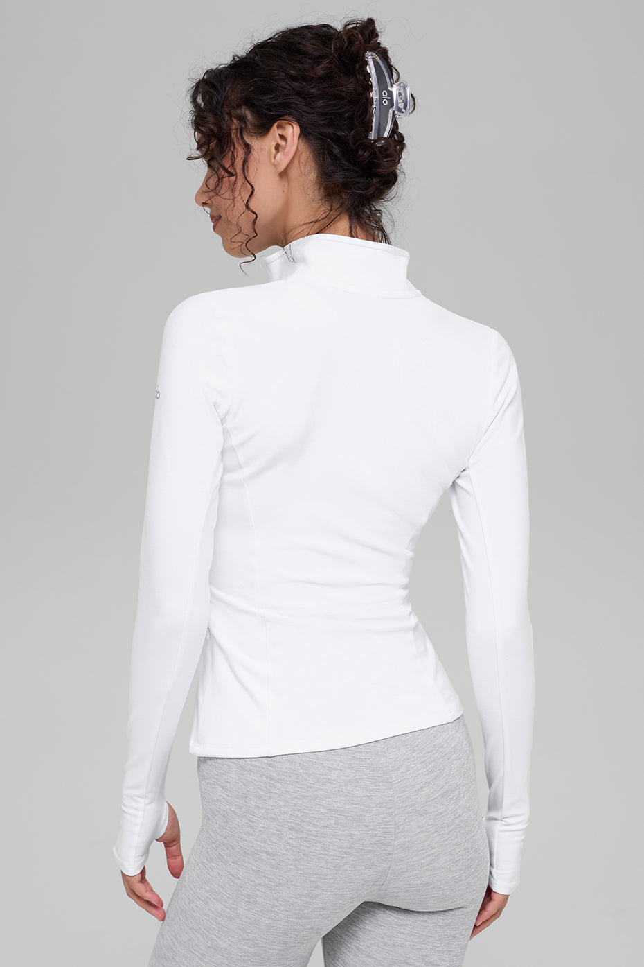 Alosoft 1/2 Zip Rapid Pullover - White - Image 3