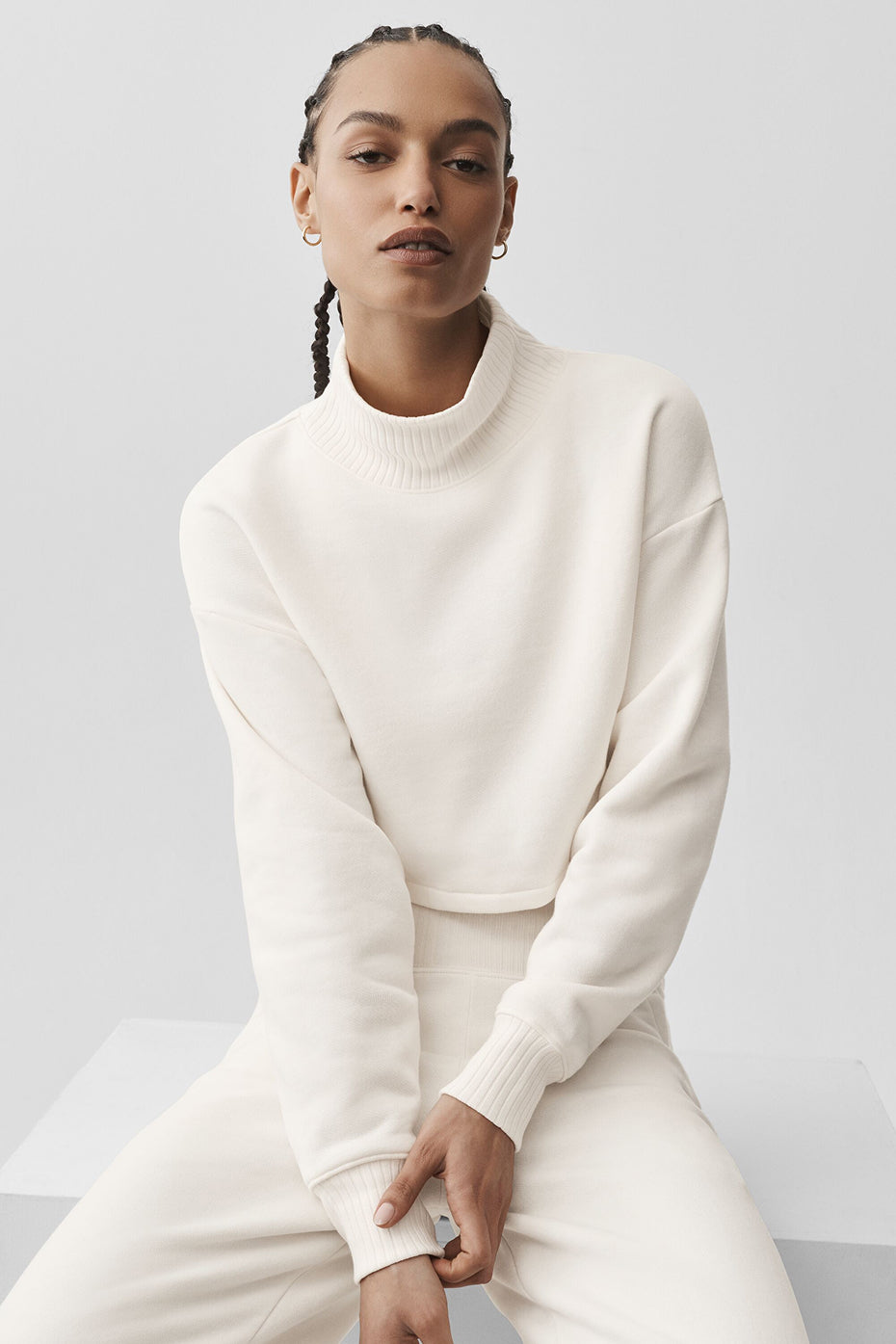 Cropped Serenity Coverup - Ivory - Image 4