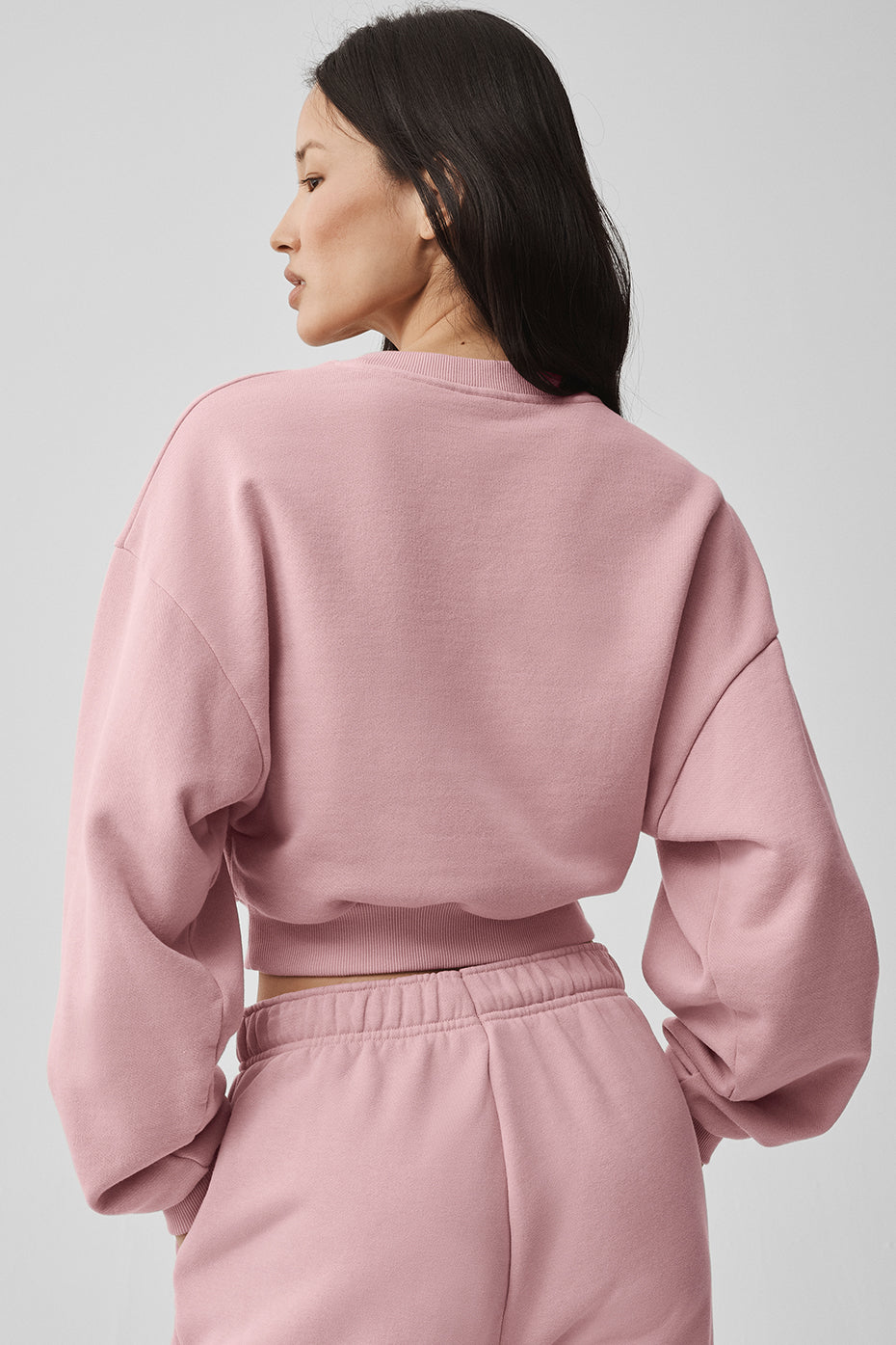 Cropped Accolade Crewneck - Vintage Pink - Image 2
