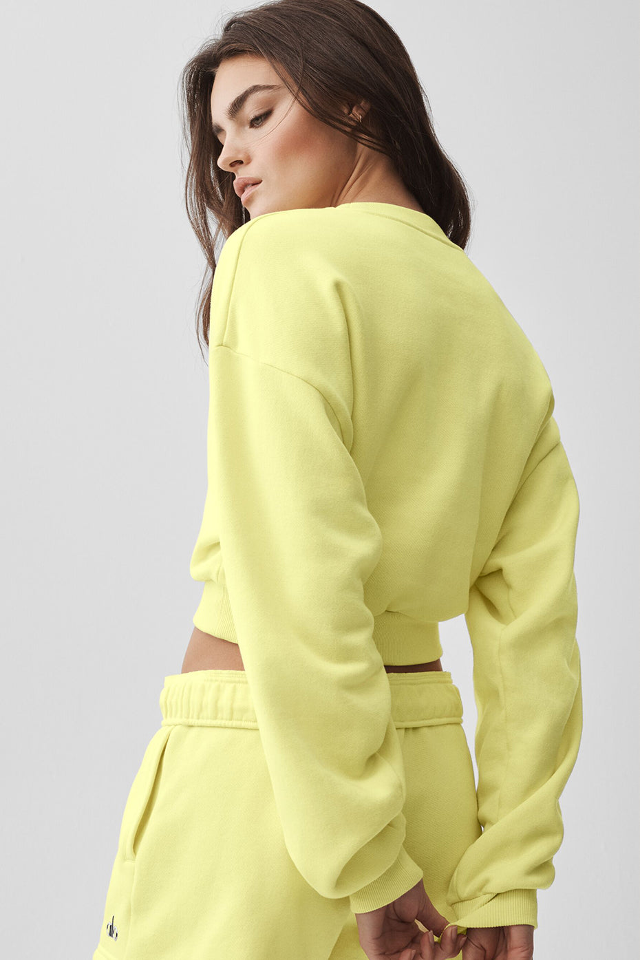 Cropped Accolade Crewneck - Sunshine - Image 2