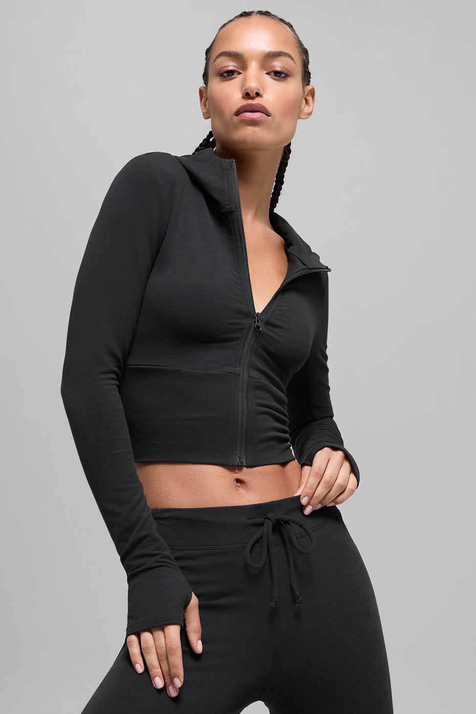 Sway Full Zip Hoodie - Black - Image 3