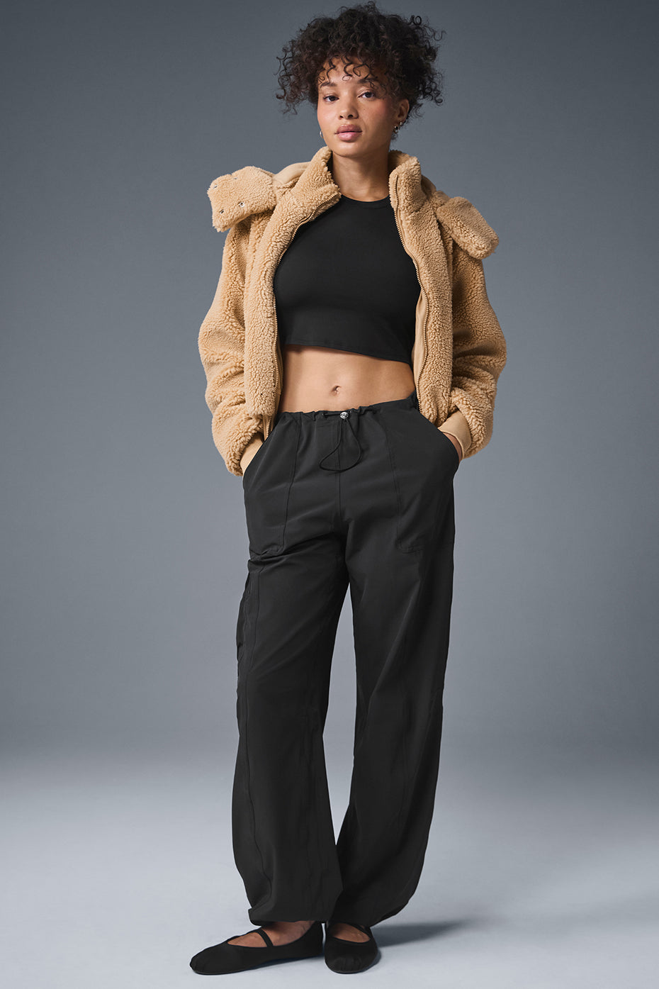 Foxy Sherpa Jacket - Camel - Image 4