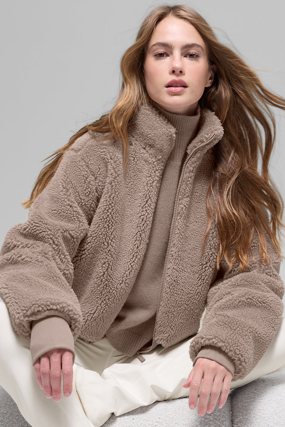 Foxy Sherpa Jacket - Chai Latte - Image 5