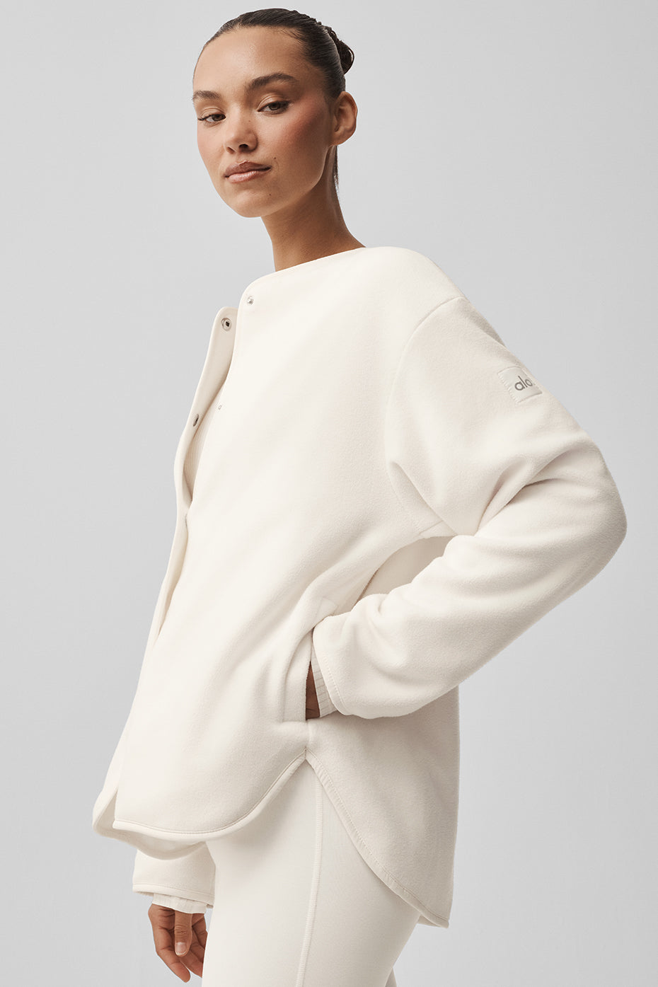 Polar Fleece Take Note Jacket - Ivory - Image 5