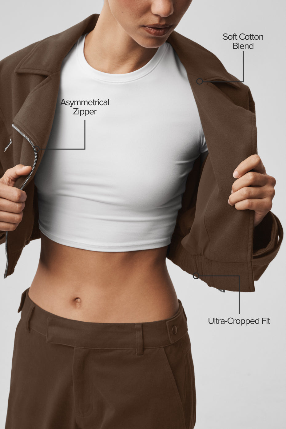 Cropped Cosmopolitan Jacket - Espresso - Image 2