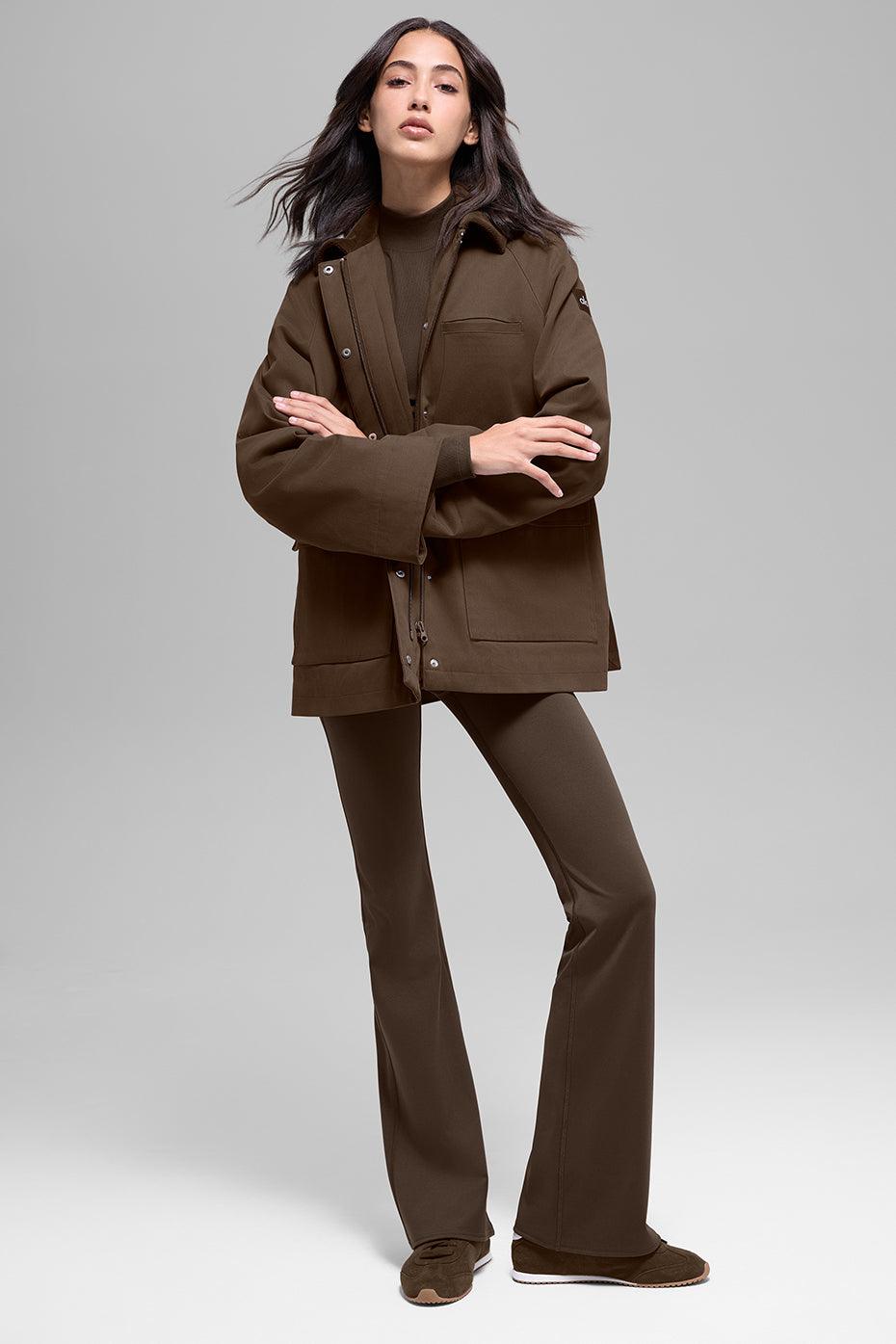 Twill Barn Jacket - Espresso - Image 6
