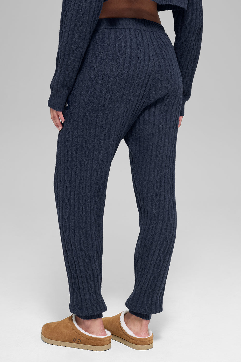Cable Knit Winter Bliss Pant - Navy - Image 4