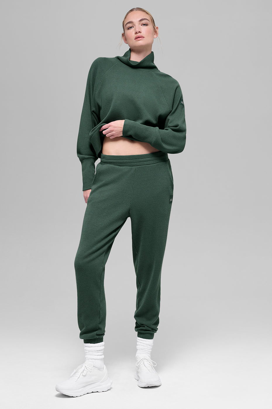 Waffle Weekend Escape Jogger - Clover Green - Image 5