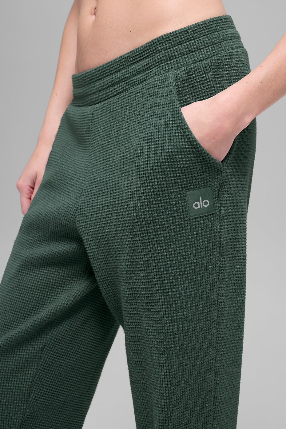 Waffle Weekend Escape Jogger - Clover Green - Image 3
