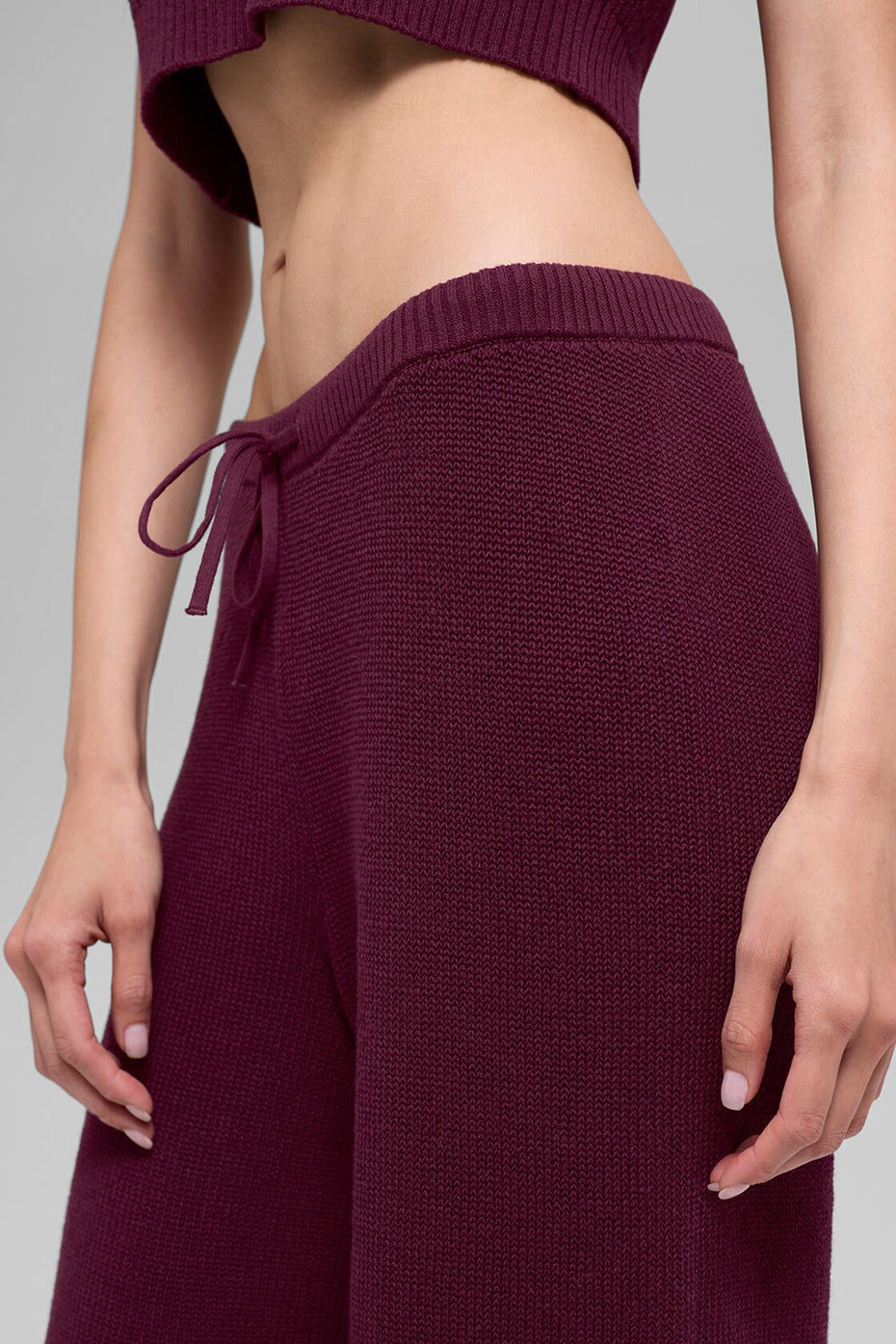 Supernatural Sweater Pant - Burgundy - Image 2