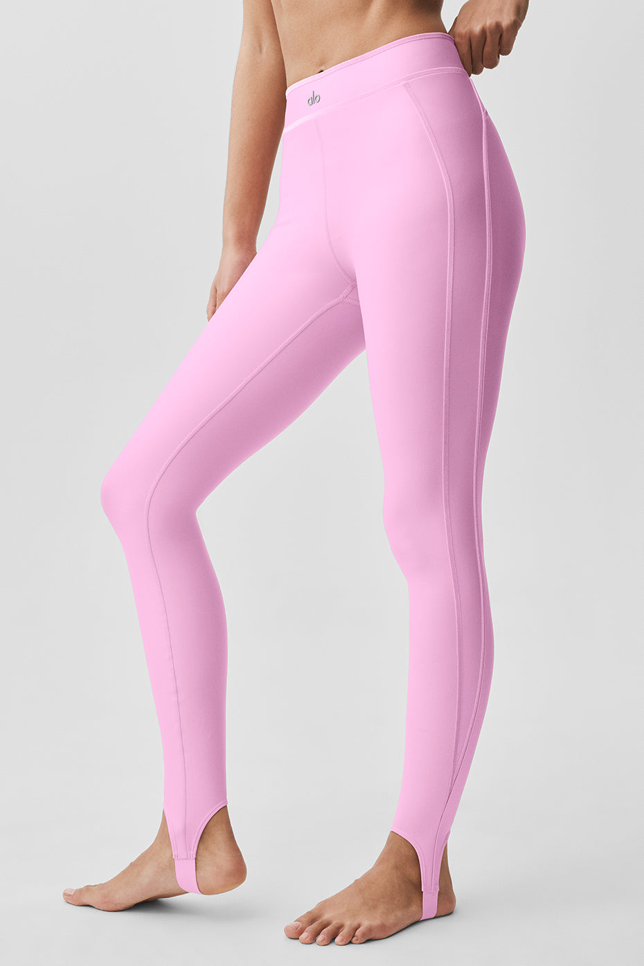 Airlift High-Waist Love Language Stirrup Legging - Candy Heart Pink - Image 4