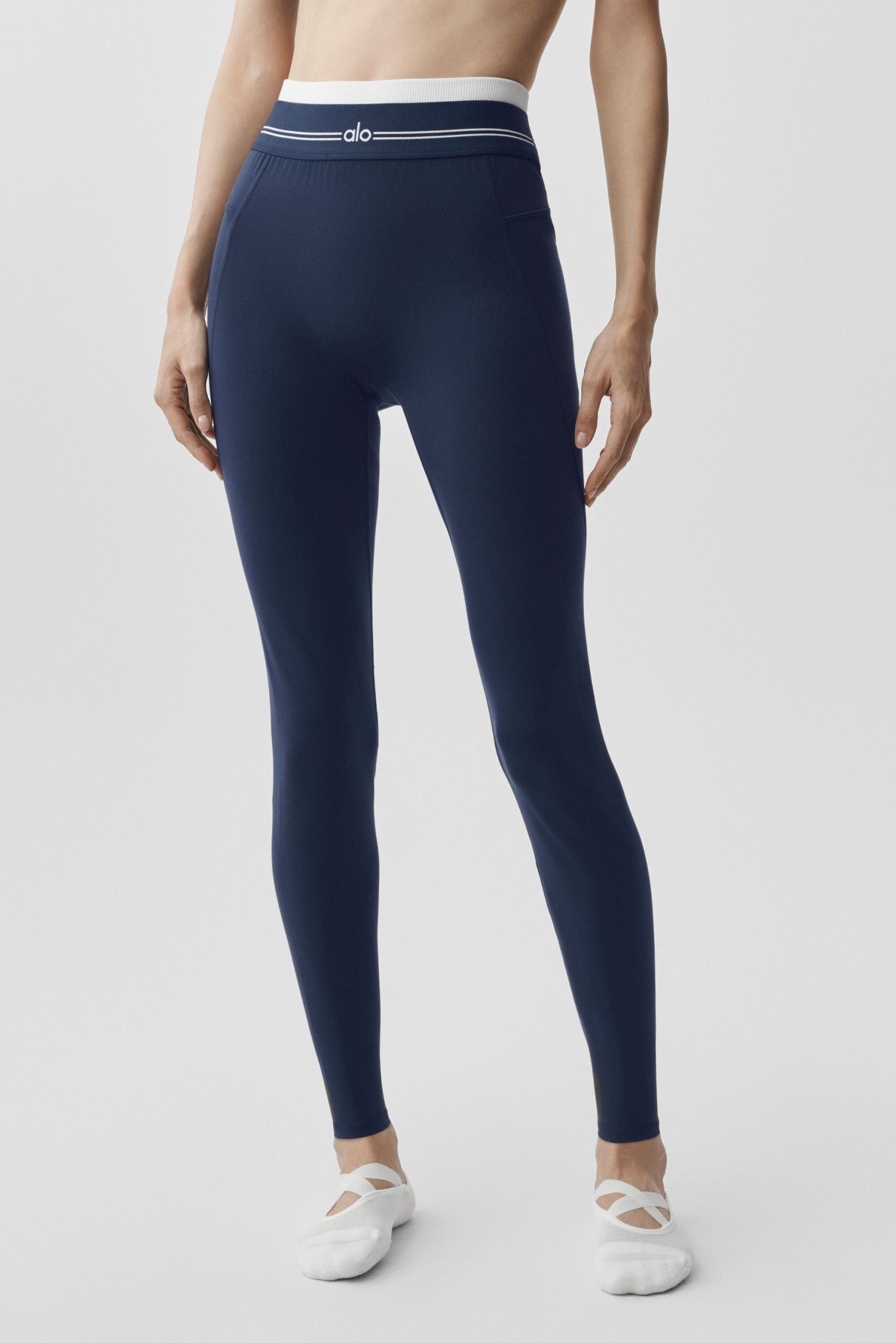 Airbrush High-Waist 7/8 Better Together Legging - Navy/White - Image 3