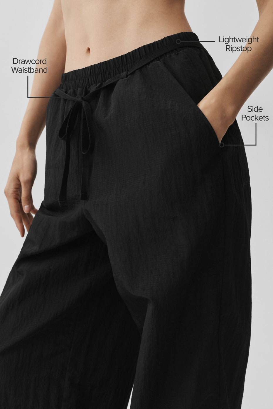 Ripstop Electric Straight Leg Pant - Black - Image 2