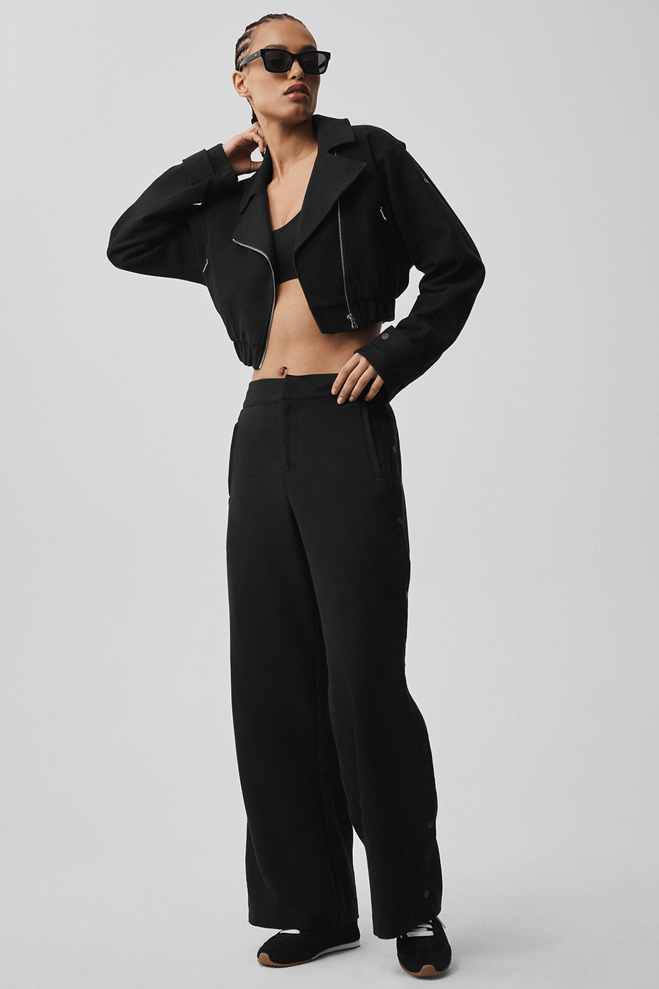 Mid-Rise Cosmopolitan Snap Pant - Black - Image 5