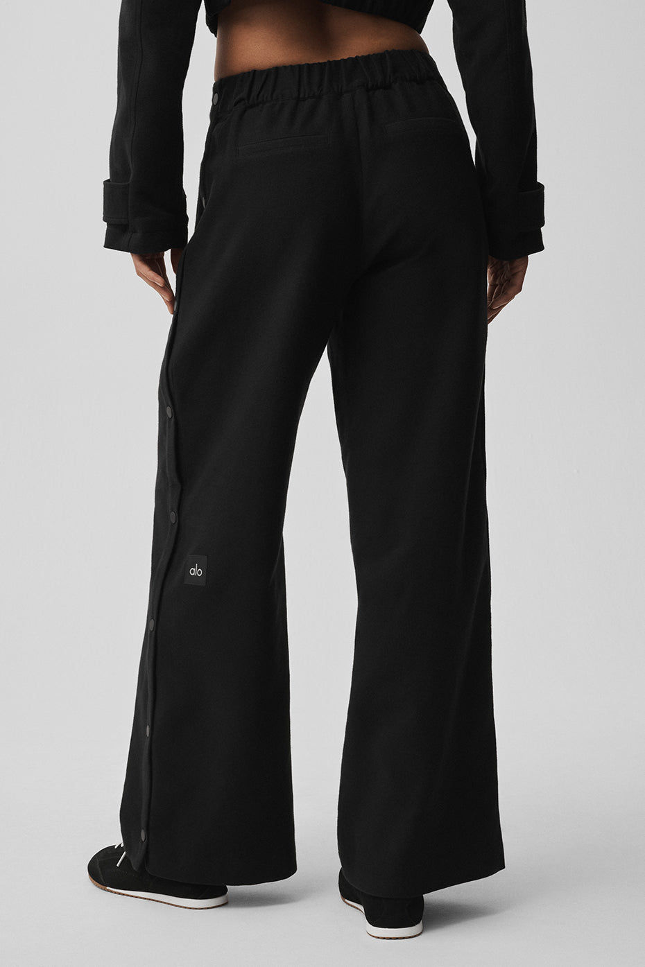 Mid-Rise Cosmopolitan Snap Pant - Black - Image 4