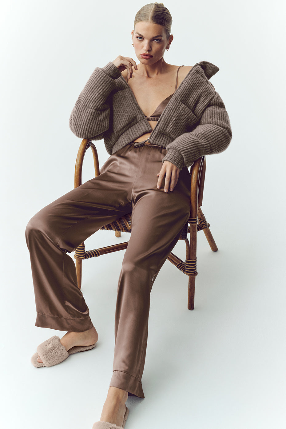 Silk Luminous Pant (Regular) - Alpine Cocoa - Image 5