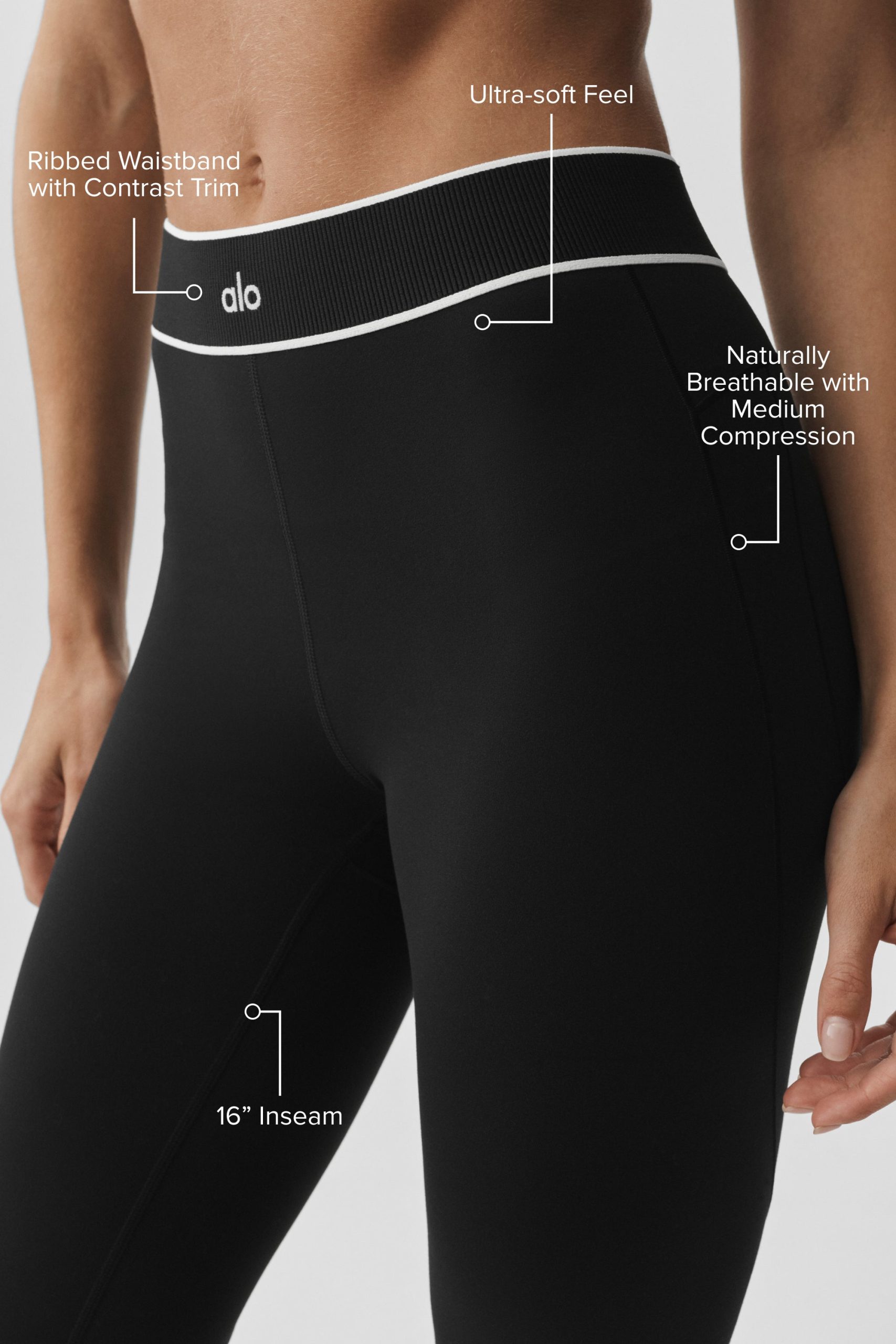 ALO Softsculpt High-Waist Amp It Up Capri - Black - Image 2